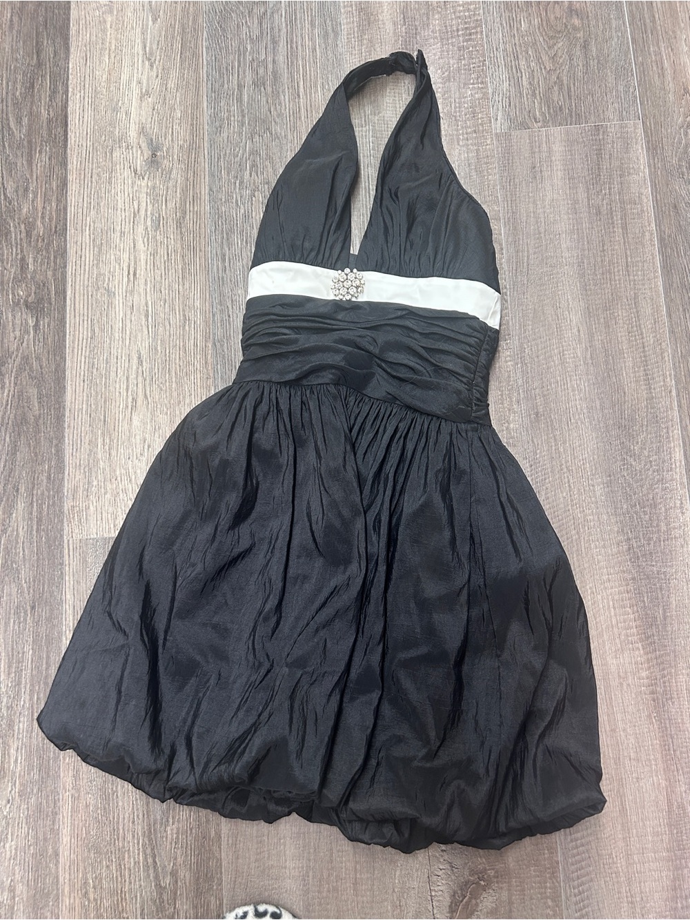 Morgan & Co. Black Halter Dress